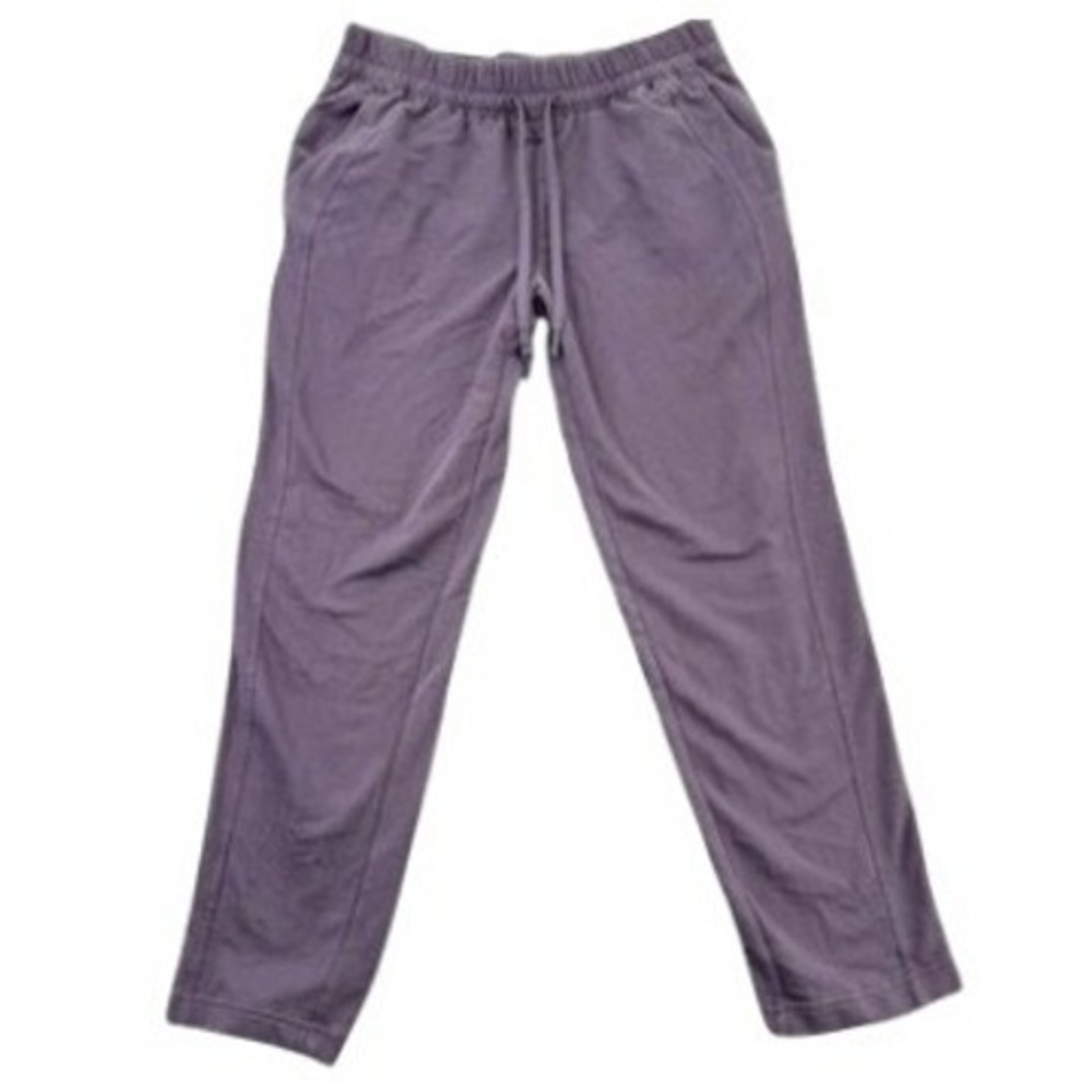 Athleta Retroterry Pants Women M Purple Cotton Blend Sporty Gorpcore Loungewear